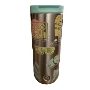 Starbucks summer 2022 silver vacuum insulated tumbler 12 oz NWT